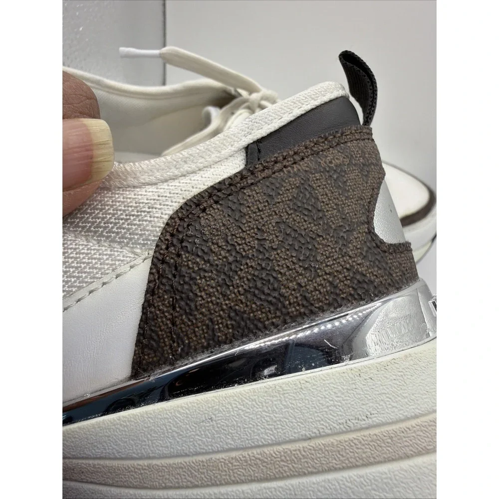 Michael Kors Flynn Trainer Sneakers Brown Multi Size 6
